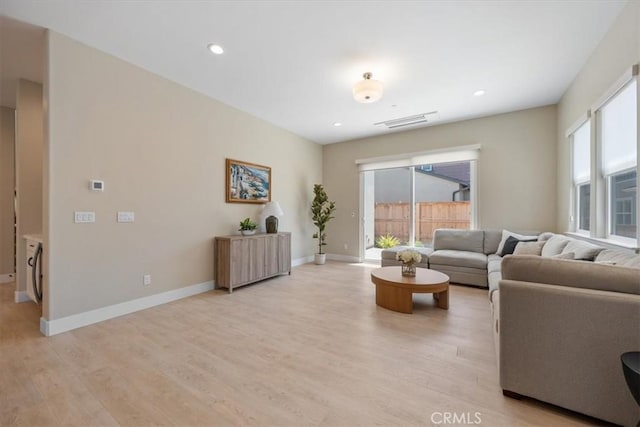 176 Tango Way, San Luis Obispo, CA 93401 - living area featuring plenty of natural light, light wood-style floors, and recessed lighting