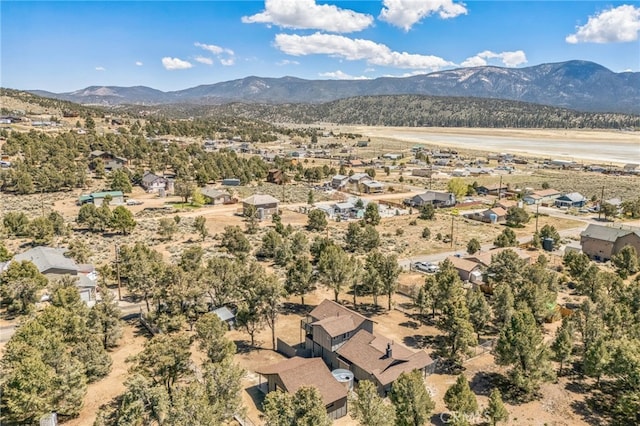 1850 Pond, Big Bear City, CA 92314 - aerial perspective of suburban area with a mountain backdrop