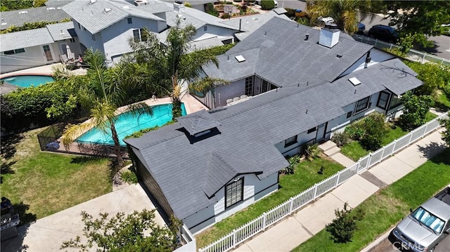 4901 Ethel Ave, Sherman Oaks, CA 91423 - aerial view of residential area with a pool area