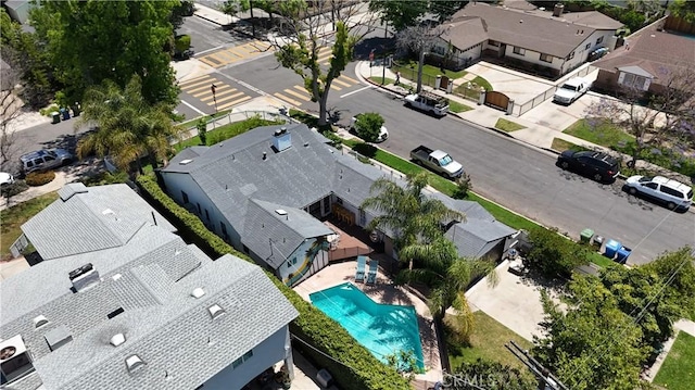 4901 Ethel Ave, Sherman Oaks, CA 91423 - aerial perspective of suburban area featuring a pool area