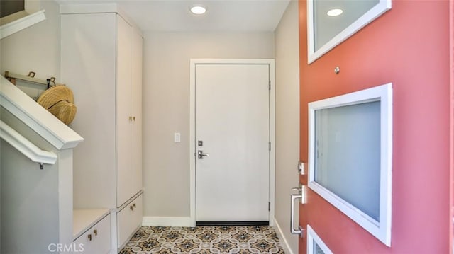 876 Doheny Way, Dana Point, CA 92629 - mudroom with recessed lighting and baseboards