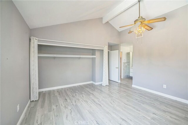 6114 Sard St, Rancho Cucamonga, CA 91701 - unfurnished bedroom with a closet, wood finished floors, baseboards, a ceiling fan, and connected bathroom