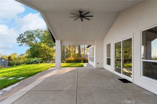 4956 Malibu Dr, Paradise, CA 95969 - view of patio with ceiling fan