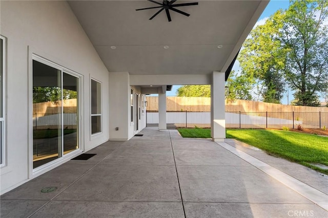 4956 Malibu Dr, Paradise, CA 95969 - view of patio with ceiling fan