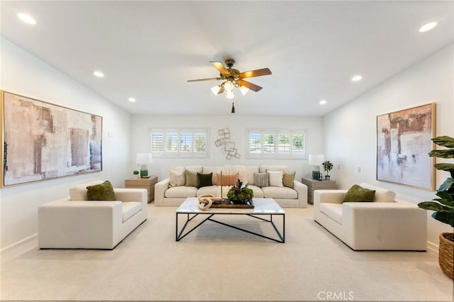 5291 Strasbourg Ave, Irvine, CA 92604 - living room with recessed lighting and ceiling fan