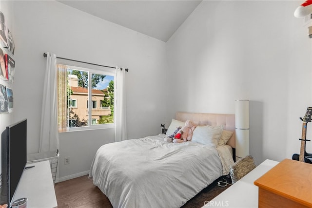 19852 Sandpiper Pl Unit 96, Newhall, CA 91321 - bedroom featuring lofted ceiling and wood finished floors