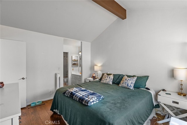 19852 Sandpiper Pl Unit 96, Newhall, CA 91321 - bedroom with hardwood / wood-style floors and ensuite bath
