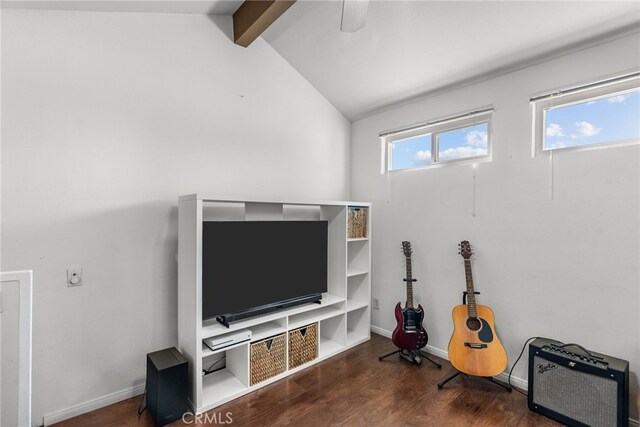 19852 Sandpiper Pl Unit 96, Newhall, CA 91321 - unfurnished living room with wood finished floors and baseboards