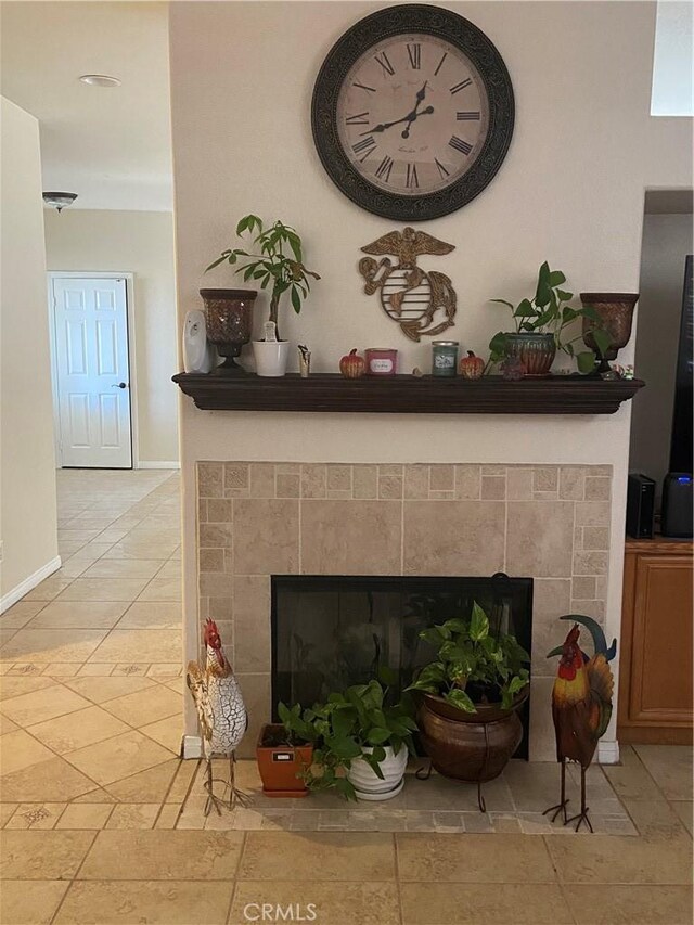 30710 Tierra Linda Ct, Menifee, CA 92584 - detailed view of a tiled fireplace and baseboards