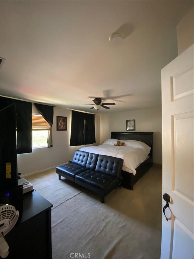 30710 Tierra Linda Ct, Menifee, CA 92584 - bedroom with carpet floors, ceiling fan, and baseboards