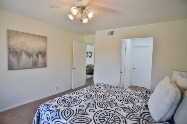 45 Via Hermosa, Rancho Santa Margarita, CA 92688 - bedroom featuring carpet floors, baseboards, and ceiling fan