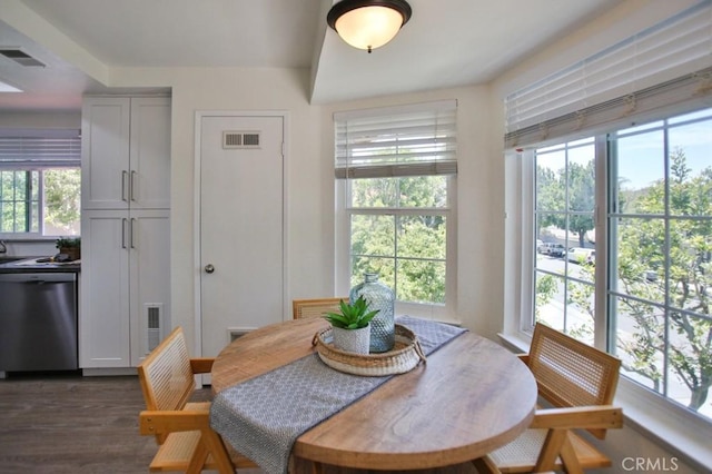 45 Via Hermosa, Rancho Santa Margarita, CA 92688 - dining area featuring dark wood-type flooring