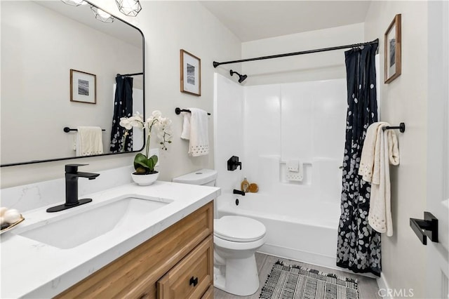 4429 Tremont St Unit 4, San Diego, CA 92102 - bathroom with vanity, toilet, and shower / bath combo with shower curtain