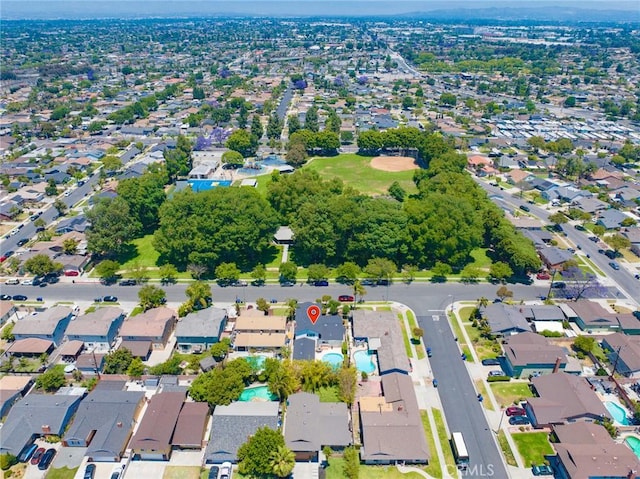 8754 Prichard St, Downey, CA 90242 - aerial view of property's location featuring nearby suburban area