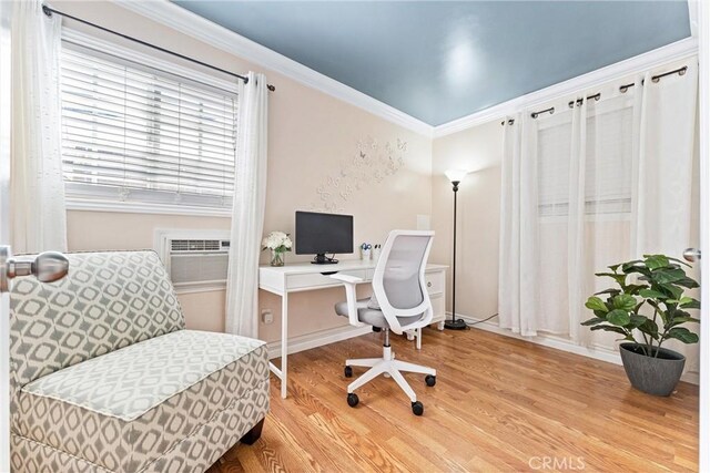 20402 Pioneer Blvd, Lakewood, CA 90715 - office space featuring light wood-type flooring, ornamental molding, and baseboards