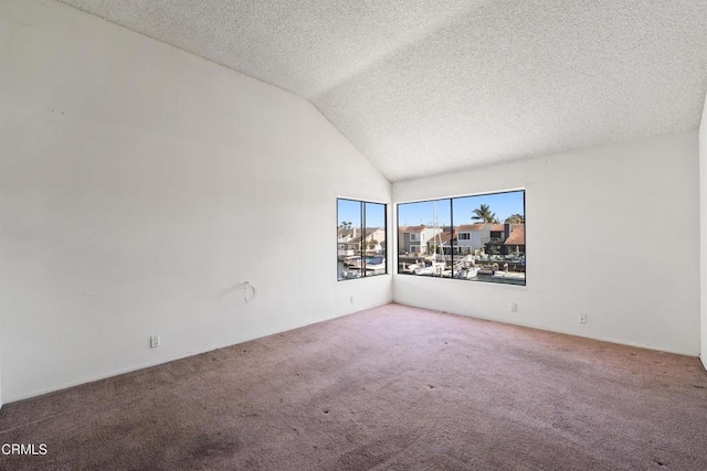 4320 Meridian Ave, Oxnard, CA 93035 - carpeted spare room featuring a textured ceiling and lofted ceiling