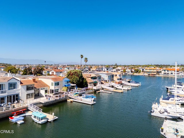 4320 Meridian Ave, Oxnard, CA 93035 - water view with a dock and nearby suburban area