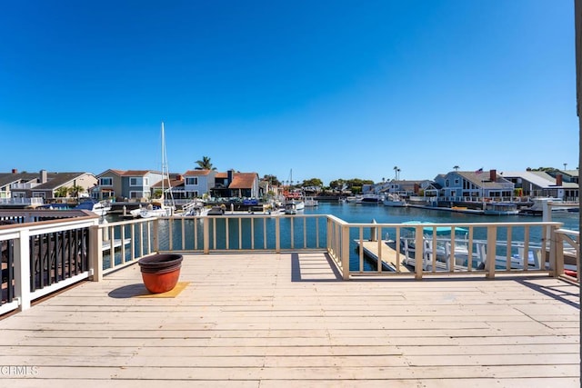4320 Meridian Ave, Oxnard, CA 93035 - wooden terrace with a water view and a residential view
