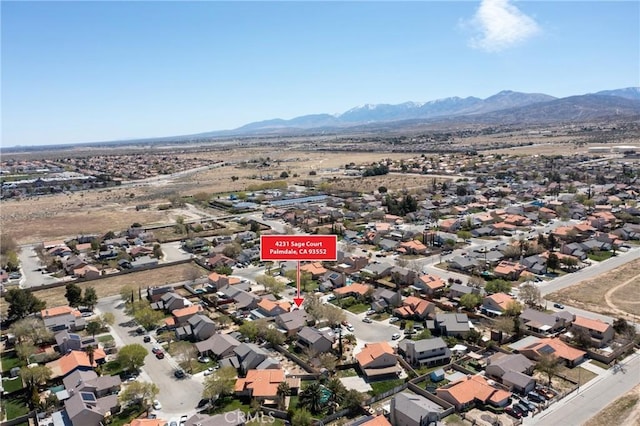 4231 Sage Ct, Palmdale, CA 93552 - view of property location with a mountainous background and nearby suburban area