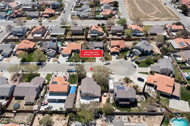 4231 Sage Ct, Palmdale, CA 93552 - aerial view of property's location with nearby suburban area