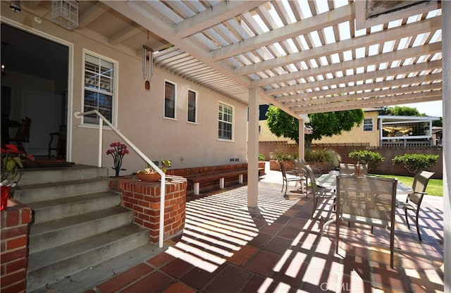 11514 Beverly Blvd, Whittier, CA 90601 - view of patio / terrace with outdoor dining space and a pergola