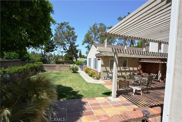 11514 Beverly Blvd, Whittier, CA 90601 - view of yard with a pergola and a patio