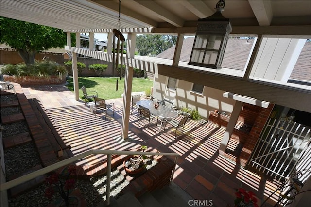 11514 Beverly Blvd, Whittier, CA 90601 - fenced backyard featuring a patio