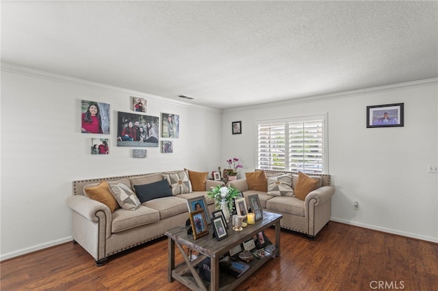 38701 Annette Ave, Palmdale, CA 93551 - living room with crown molding, wood finished floors, and baseboards