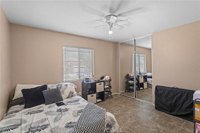 38701 Annette Ave, Palmdale, CA 93551 - bedroom featuring a closet and a ceiling fan