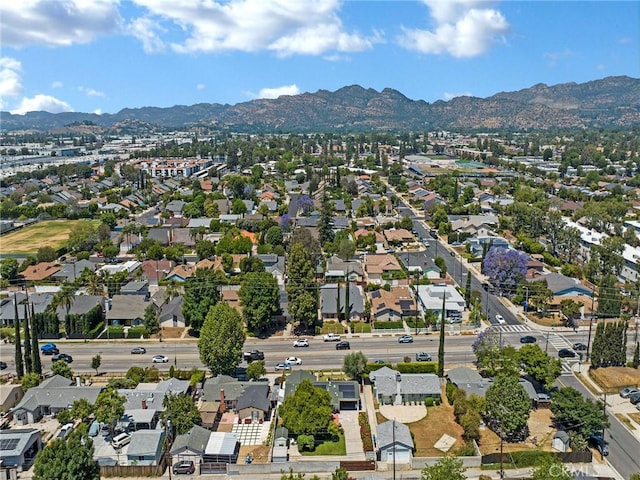 10040 Mason Ave, Chatsworth, CA 91311 - aerial view of property and surrounding area with a mountainous background and nearby suburban area