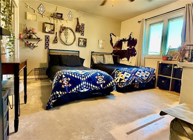 9307 Banderilla Dr, La Grange, CA 95329 - bedroom with unfinished concrete flooring