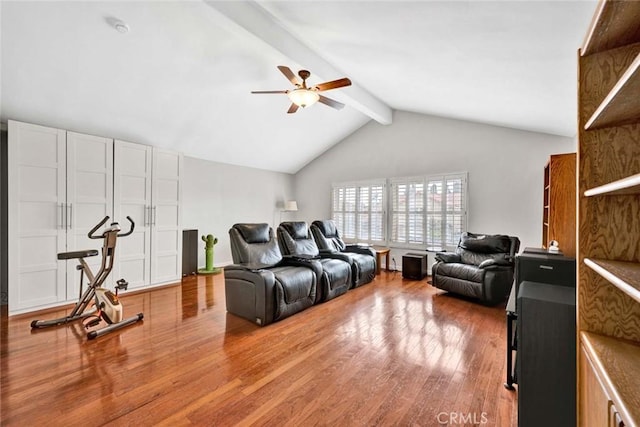 3595 Sego St, Irvine, CA 92606 - living area featuring ceiling fan and wood finished floors