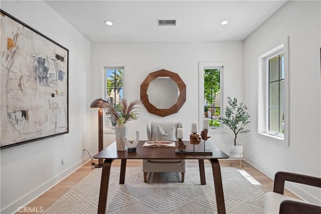 51 Eider Run, Irvine, CA 92618 - office with light wood finished floors and recessed lighting