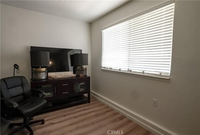 3833 Kennedy St, Le Grand, CA 95333 - office with light wood-style flooring and baseboards