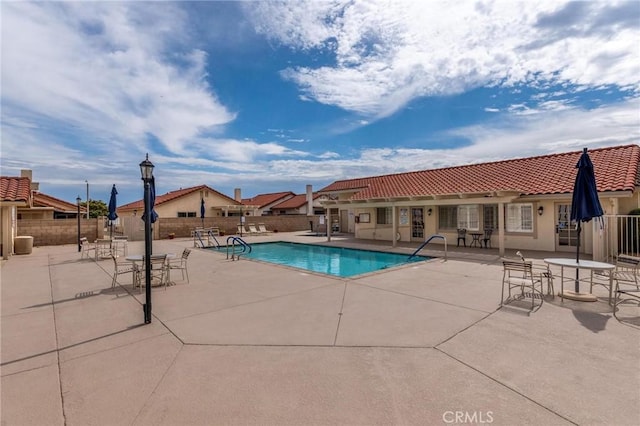 26181 Goldenwood St, Menifee, CA 92586 - community pool featuring a patio area