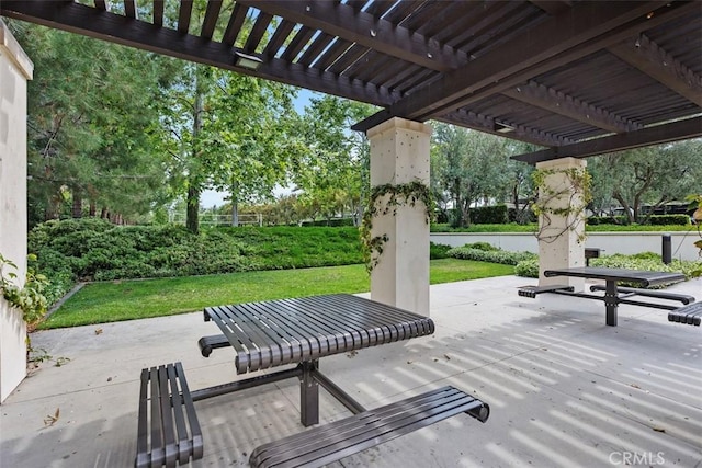 156 Barrow, Irvine, CA 92620 - view of patio featuring a pergola