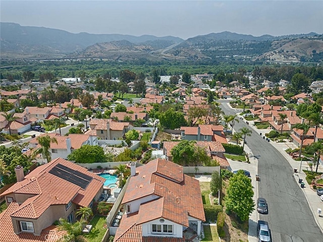 24650 Via Melinda, Yorba Linda, CA 92887 - aerial perspective of suburban area with a mountain backdrop