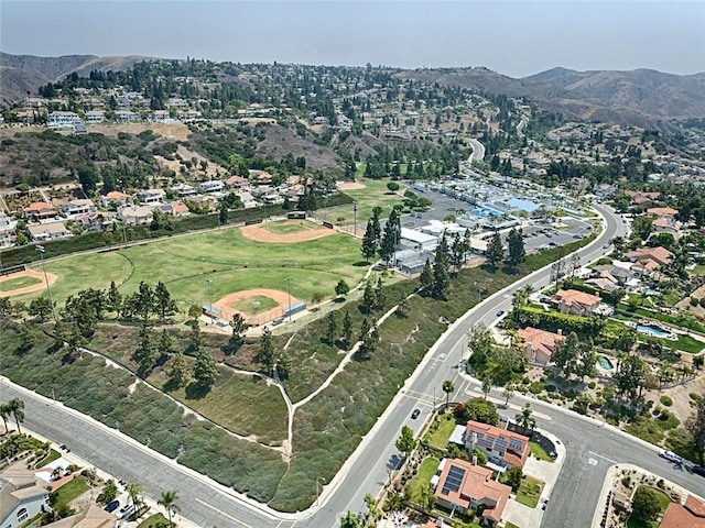 24650 Via Melinda, Yorba Linda, CA 92887 - aerial view of property and surrounding area with a mountainous background and nearby suburban area