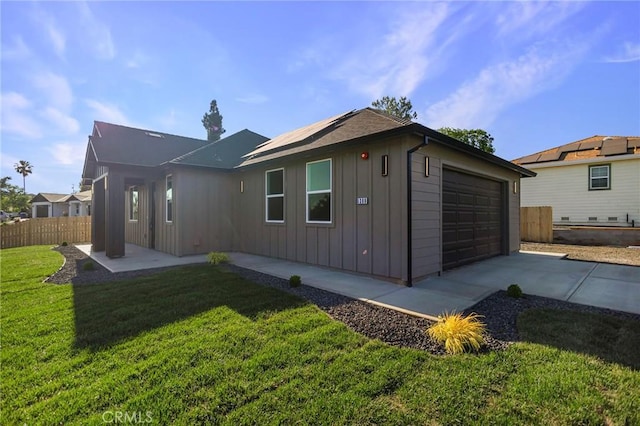 5399 Hickory Way, Paradise, CA 95969 - view of side of home with board and batten siding and solar panels