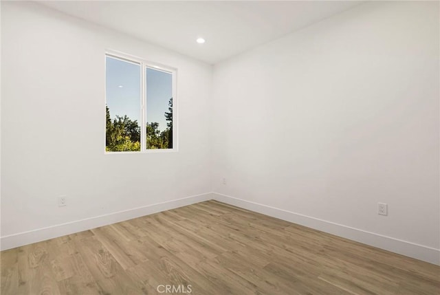 5399 Hickory Way, Paradise, CA 95969 - spare room with baseboards, light wood finished floors, and recessed lighting