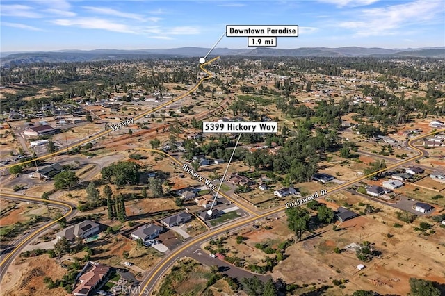 5399 Hickory Way, Paradise, CA 95969 - aerial overview of property's location