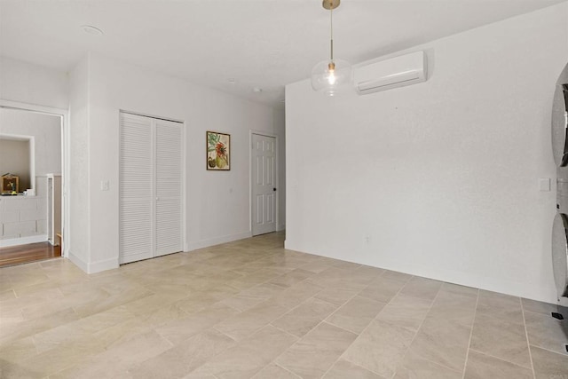 3610 Mary Ln, Escondido, CA 92025 - unfurnished dining area featuring an AC wall unit