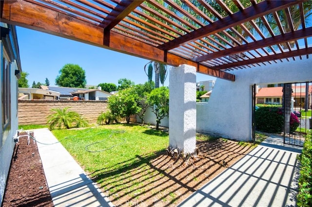 9539 Gladbeck Ave, Northridge, CA 91324 - view of patio / terrace with a pergola