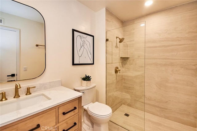 9539 Gladbeck Ave, Northridge, CA 91324 - full bath featuring toilet, walk in shower, and vanity
