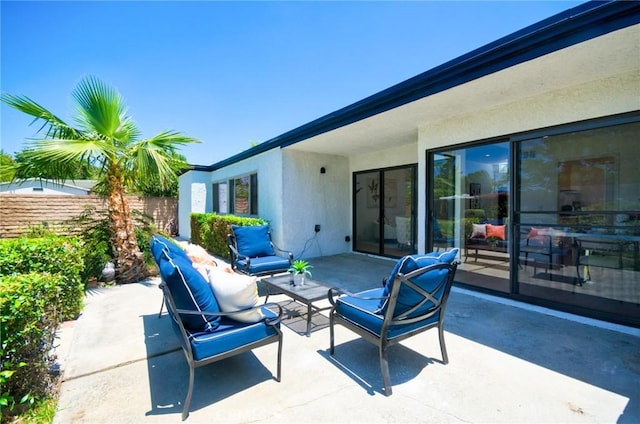 9539 Gladbeck Ave, Northridge, CA 91324 - view of patio / terrace with an outdoor living space