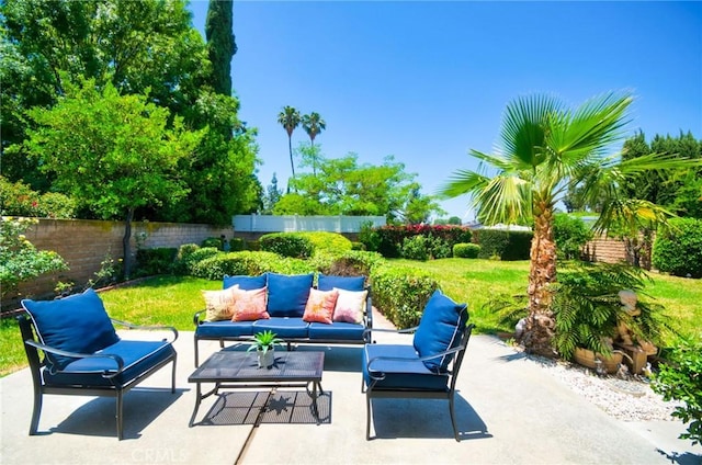 9539 Gladbeck Ave, Northridge, CA 91324 - view of patio / terrace featuring an outdoor living space