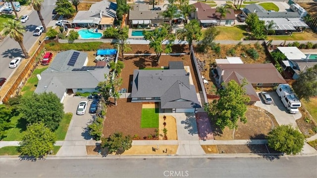1208 Del Haven Ct, Redlands, CA 92374 - aerial view of residential area with a pool area