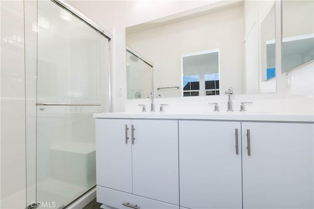 667 Limoncello Ln, Covina, CA 91723 - bathroom with a stall shower and double vanity