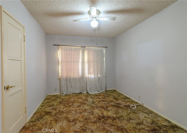 124 Mauna Loa Dr, Monrovia, CA 91016 - carpeted spare room with a textured ceiling and ceiling fan