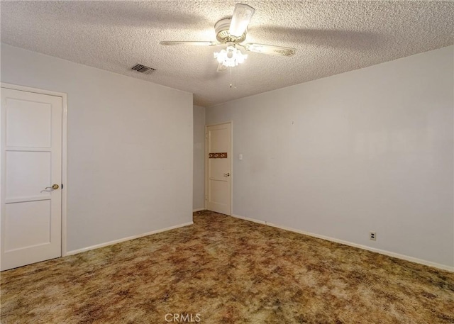 124 Mauna Loa Dr, Monrovia, CA 91016 - empty room featuring a textured ceiling, carpet flooring, and ceiling fan